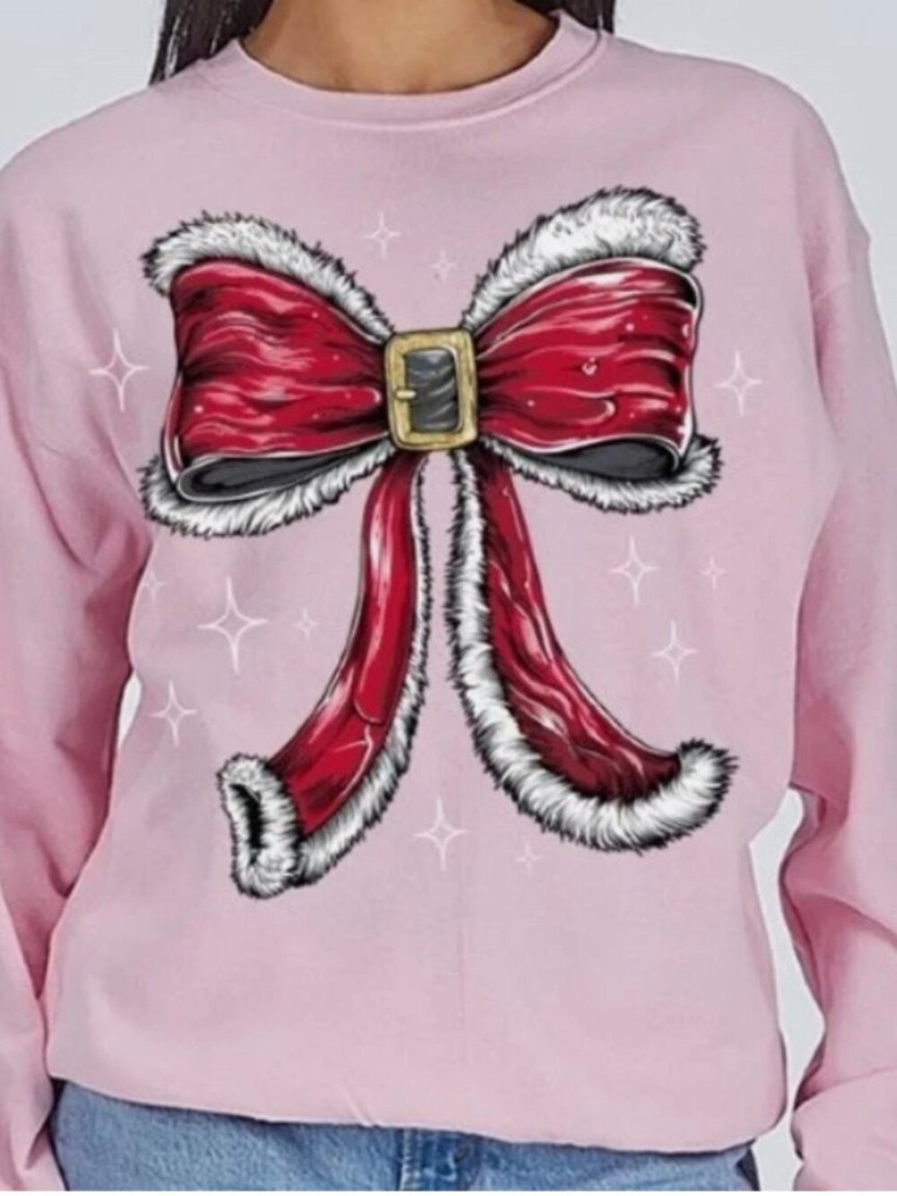 Simply Southern Santa Bow Sweatshirt